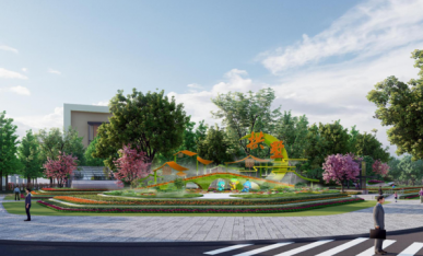 《拱辰迎月》設(shè)計稿