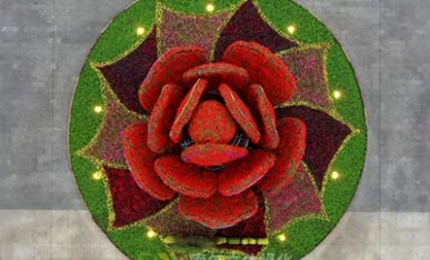 立體花壇《幸福花開》