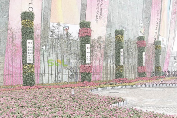 花柱景觀設計效果圖