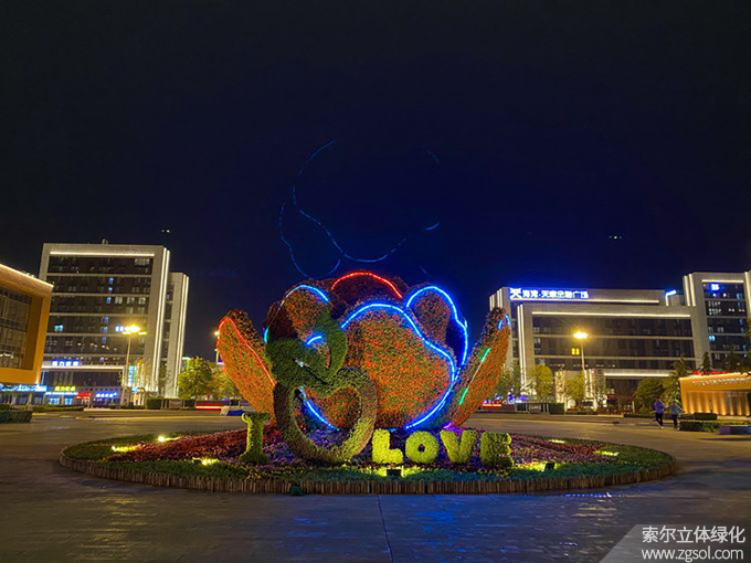 13山東青島膠州市民文化中心五一立體花壇“幸福花開(kāi)”  (12).jpg